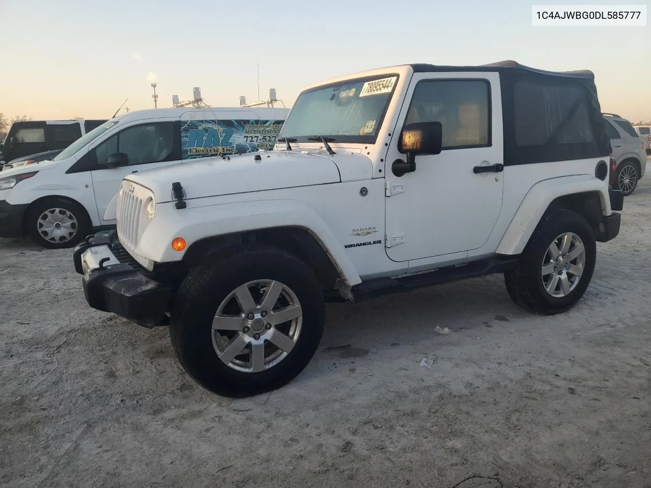 2013 Jeep Wrangler Sahara VIN: 1C4AJWBG0DL585777 Lot: 78095544