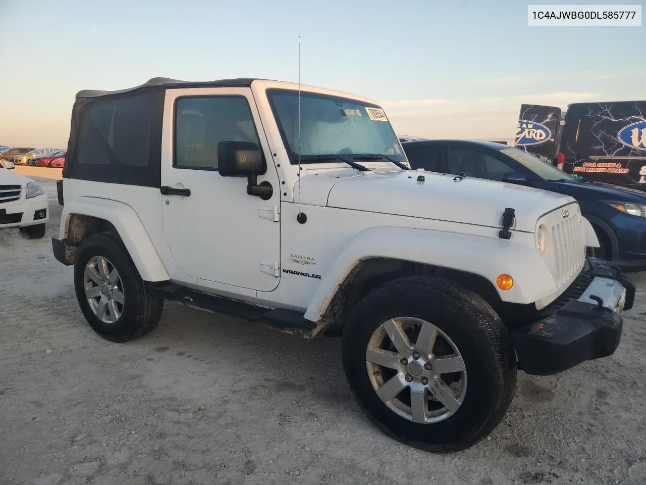 2013 Jeep Wrangler Sahara VIN: 1C4AJWBG0DL585777 Lot: 78095544