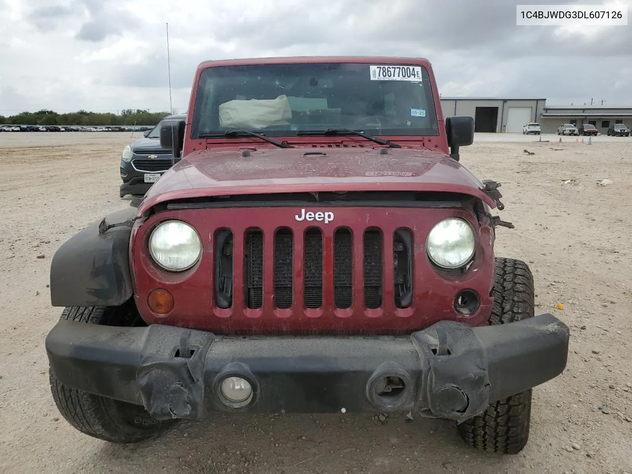 2013 Jeep Wrangler Unlimited Sport VIN: 1C4BJWDG3DL607126 Lot: 78677004