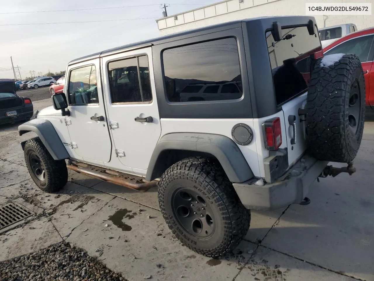 2013 Jeep Wrangler Unlimited Sport VIN: 1C4BJWDG2DL549672 Lot: 80059704