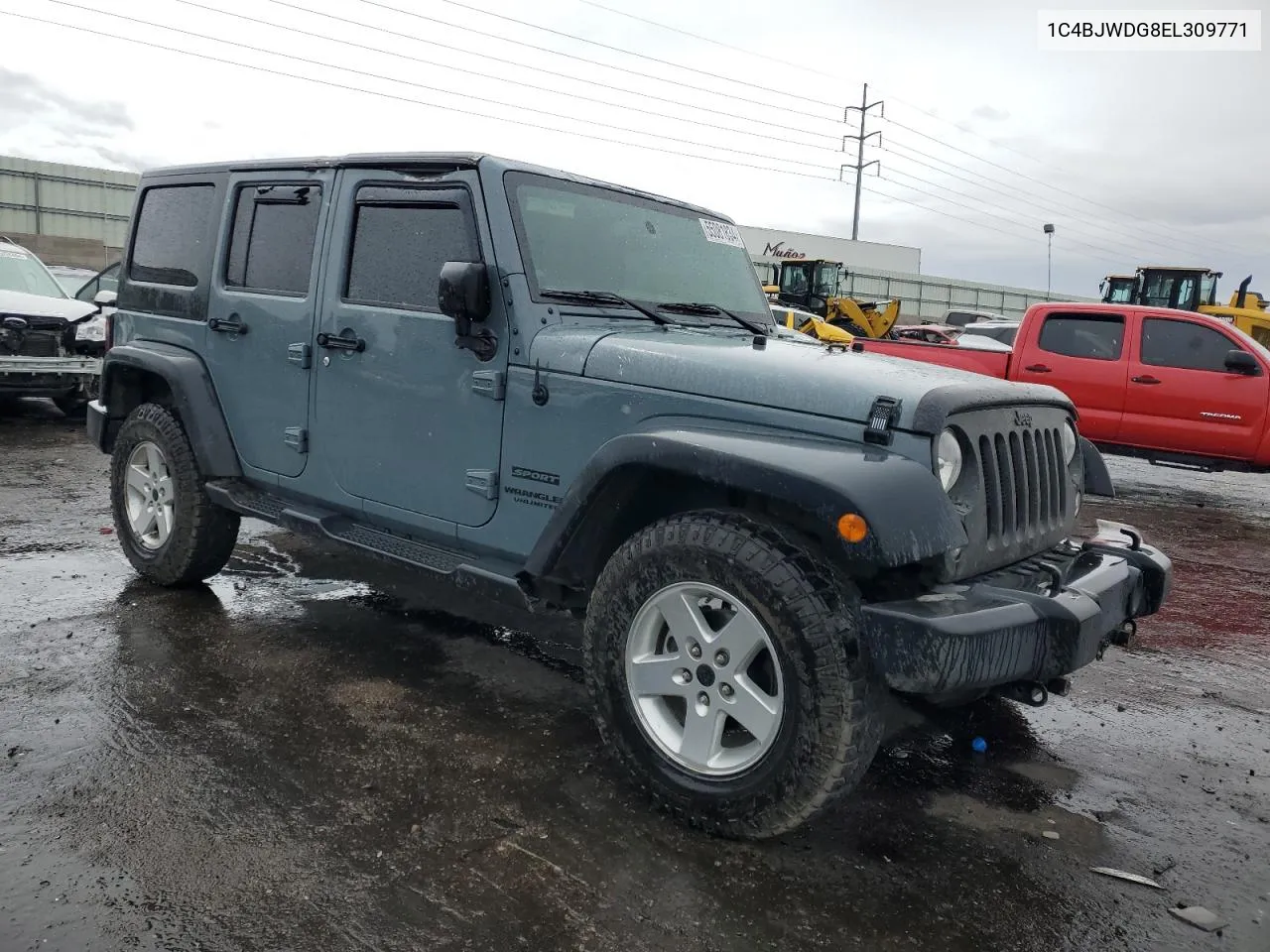 1C4BJWDG8EL309771 2014 Jeep Wrangler Unlimited Sport