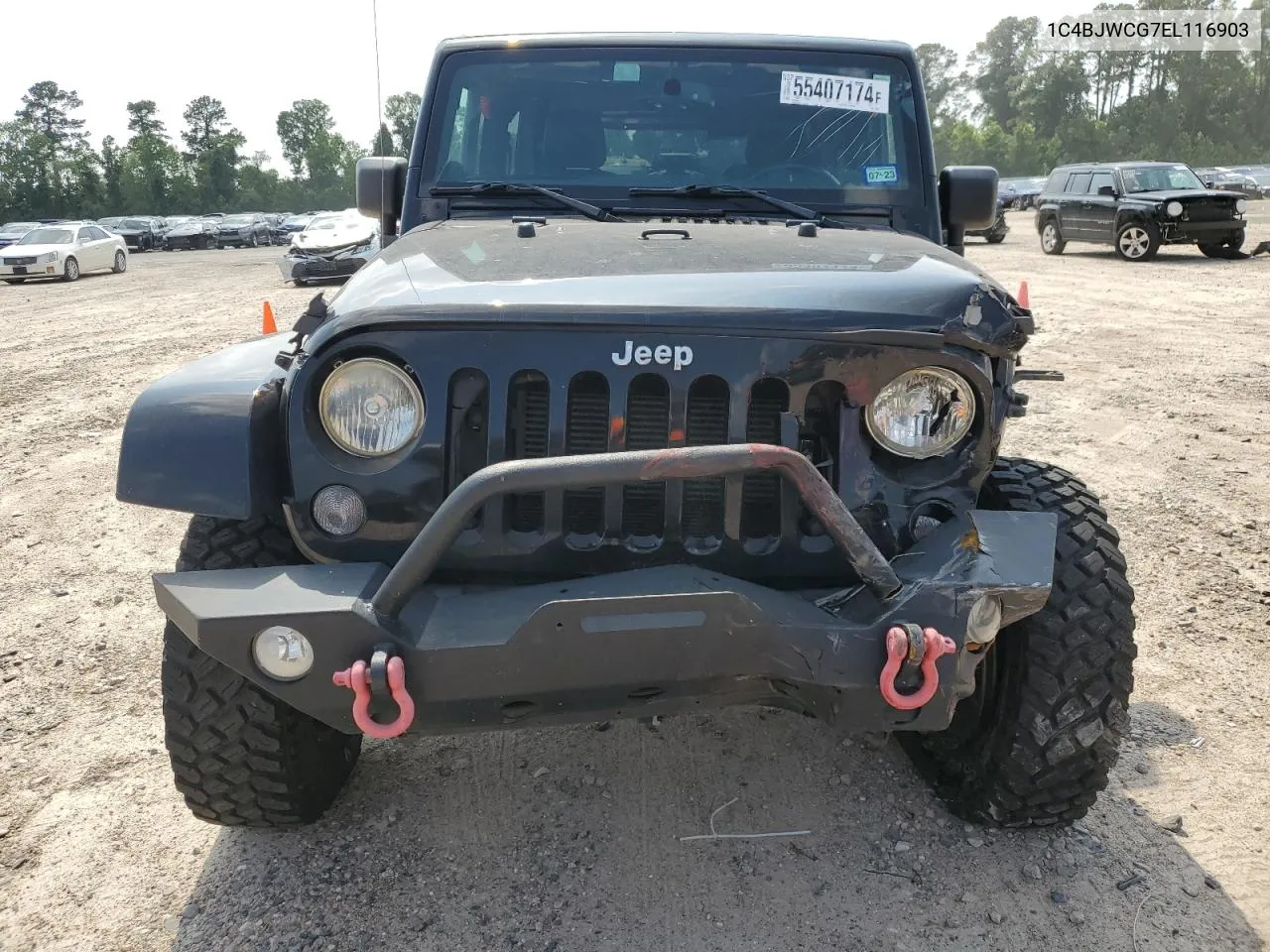 1C4BJWCG7EL116903 2014 Jeep Wrangler Rubicon