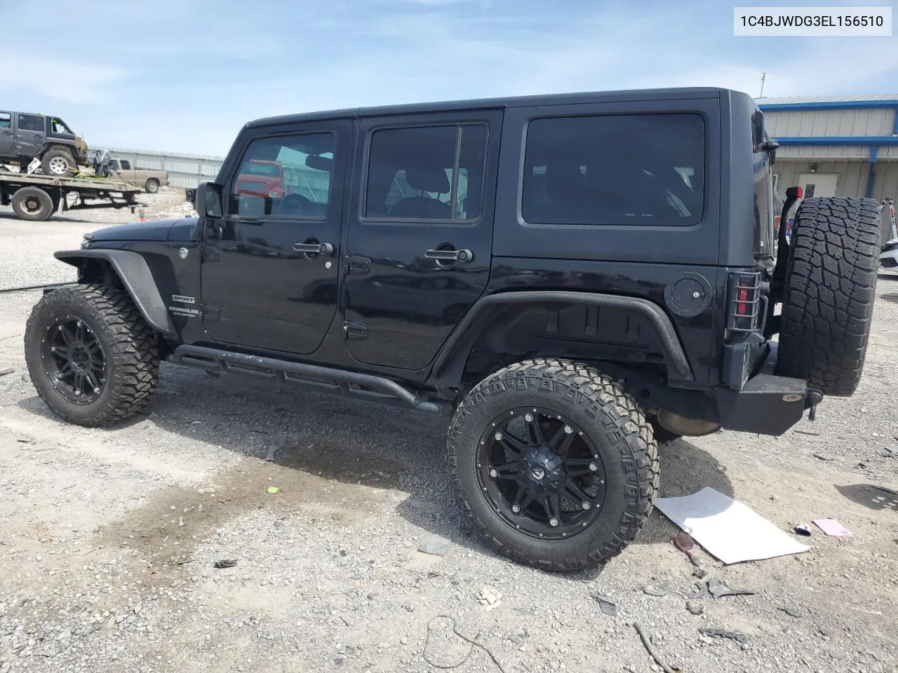 1C4BJWDG3EL156510 2014 Jeep Wrangler Unlimited Sport