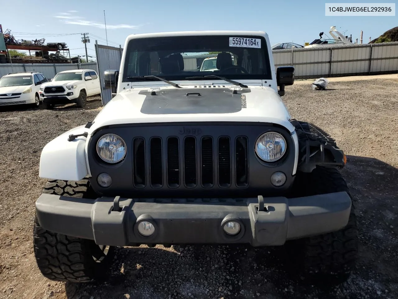 2014 Jeep Wrangler Unlimited Sahara VIN: 1C4BJWEG6EL292936 Lot: 55974164