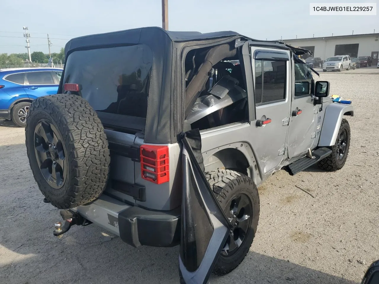 2014 Jeep Wrangler Unlimited Sahara VIN: 1C4BJWEG1EL229257 Lot: 57524394