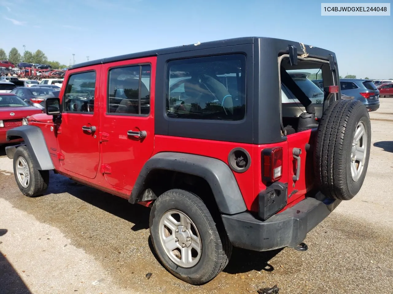 2014 Jeep Wrangler Unlimited Sport VIN: 1C4BJWDGXEL244048 Lot: 58018894