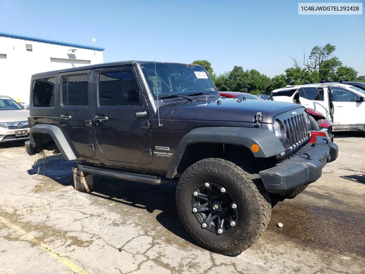 1C4BJWDG7EL292428 2014 Jeep Wrangler Unlimited Sport