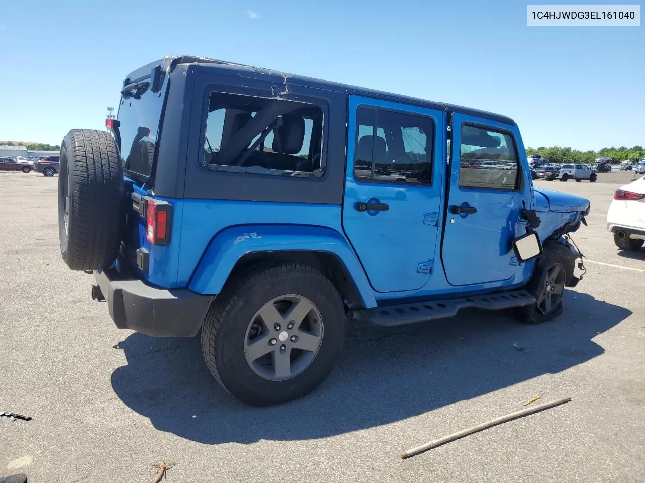 2014 Jeep Wrangler Unlimited Sport VIN: 1C4HJWDG3EL161040 Lot: 60796634