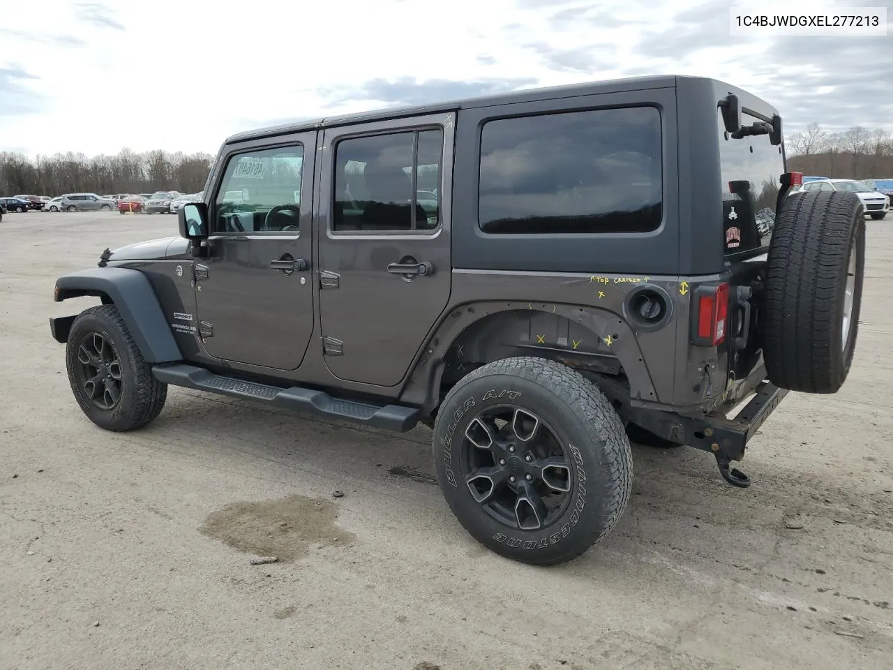 2014 Jeep Wrangler Unlimited Sport VIN: 1C4BJWDGXEL277213 Lot: 61398224