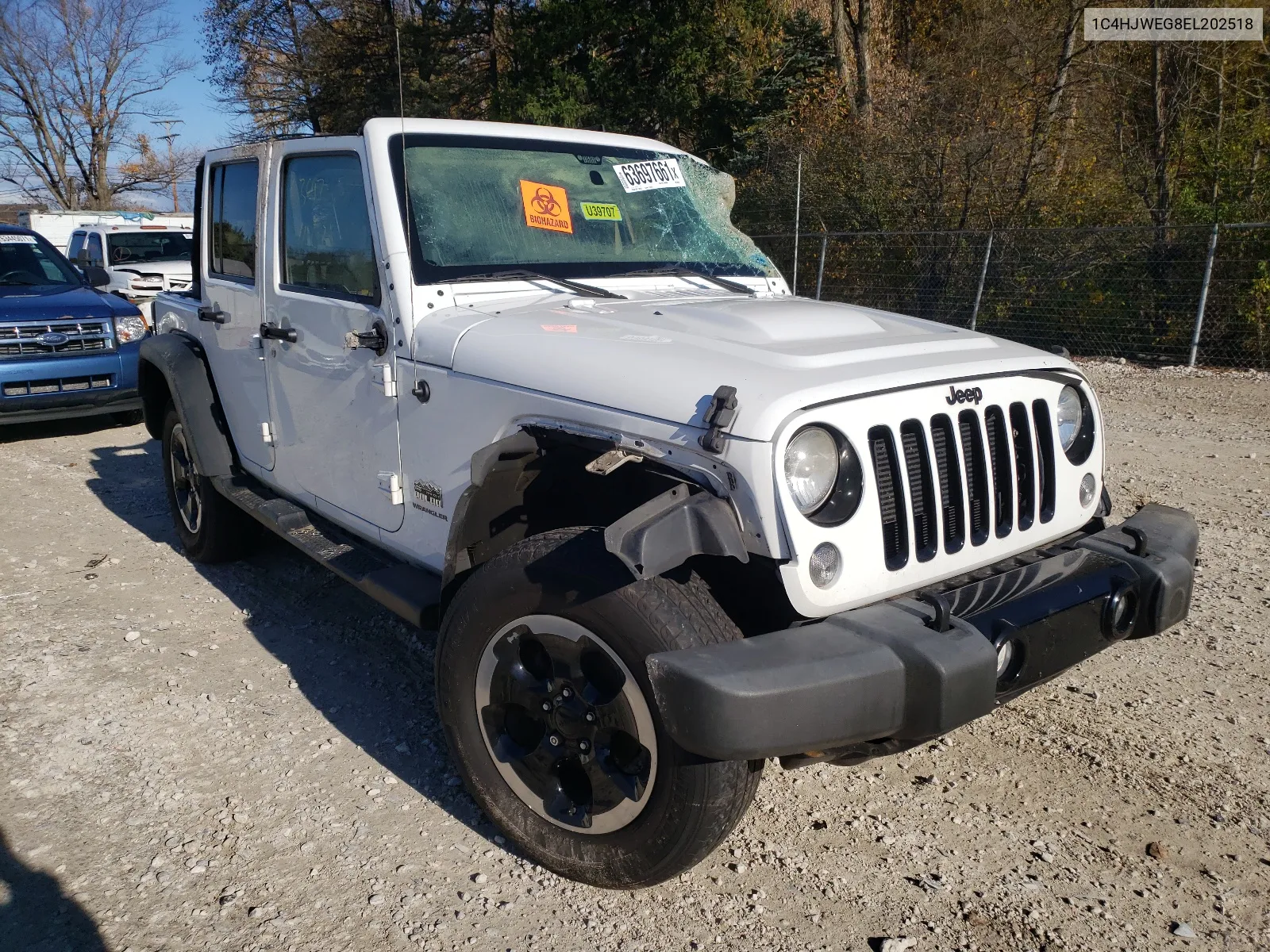 2014 Jeep Wrangler Unlimited Sahara VIN: 1C4HJWEG8EL202518 Lot: 63697661