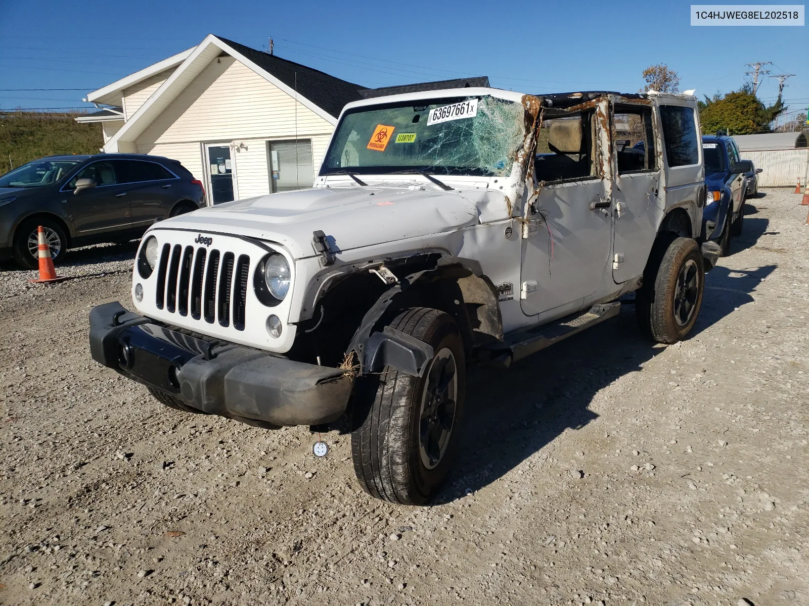 2014 Jeep Wrangler Unlimited Sahara VIN: 1C4HJWEG8EL202518 Lot: 63697661