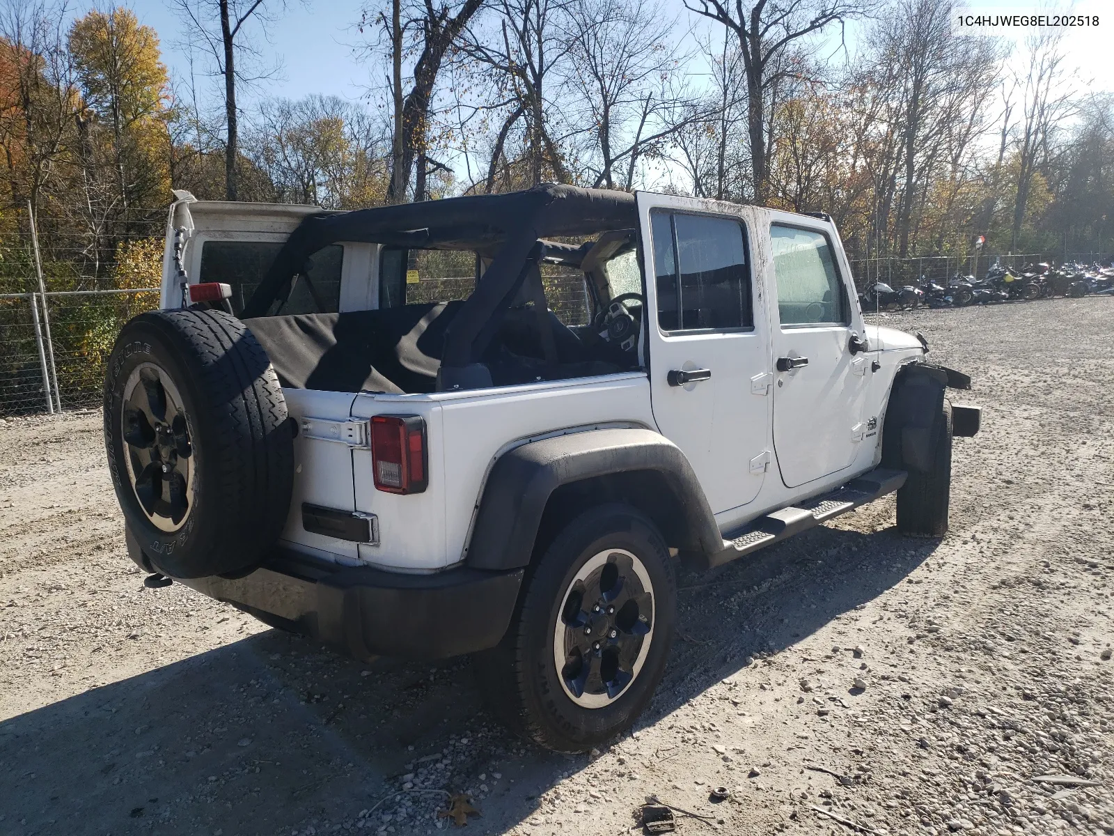 2014 Jeep Wrangler Unlimited Sahara VIN: 1C4HJWEG8EL202518 Lot: 63697661