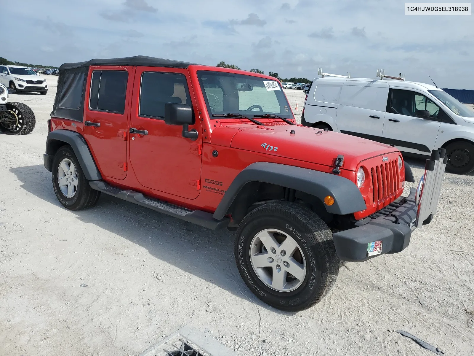 1C4HJWDG5EL318938 2014 Jeep Wrangler Unlimited Sport