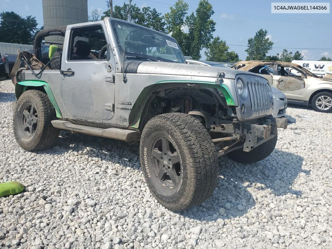 2014 Jeep Wrangler Sport VIN: 1C4AJWAG6EL144366 Lot: 64437684