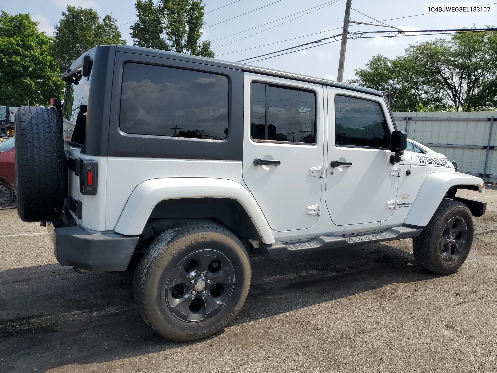 2014 Jeep Wrangler Unlimited Sahara VIN: 1C4BJWEG3EL183107 Lot: 64503814