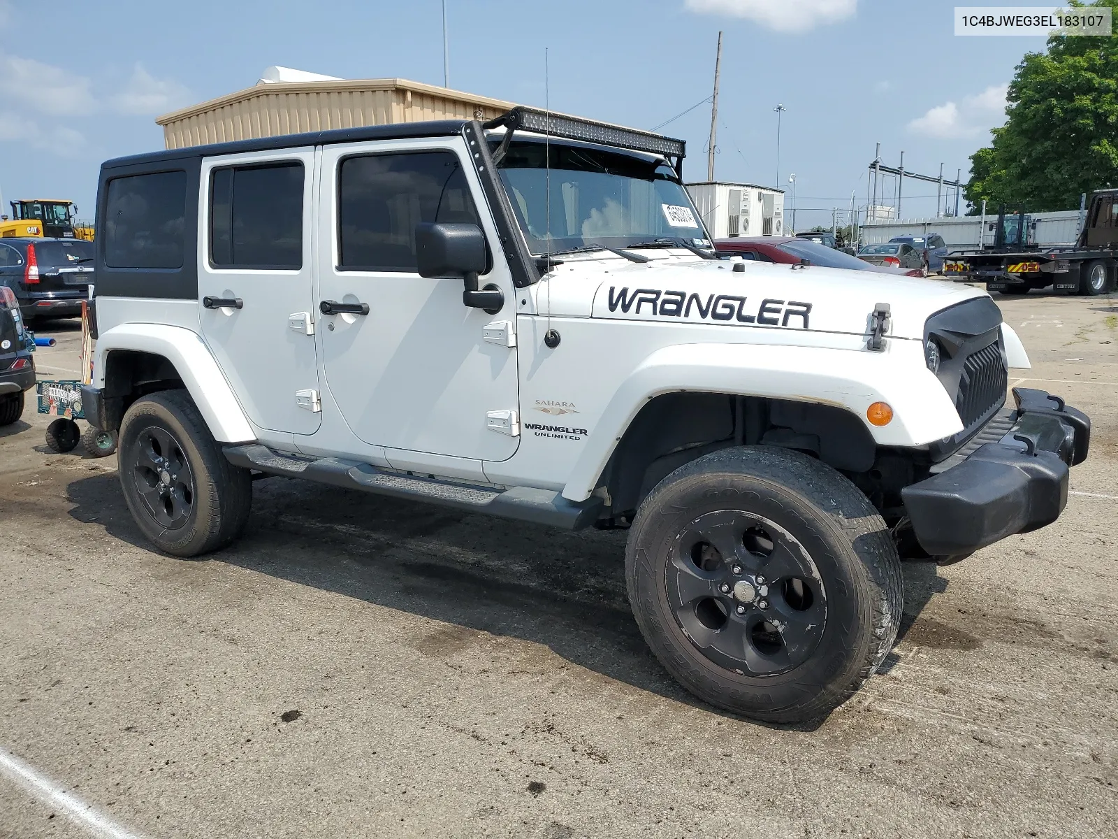 2014 Jeep Wrangler Unlimited Sahara VIN: 1C4BJWEG3EL183107 Lot: 64503814