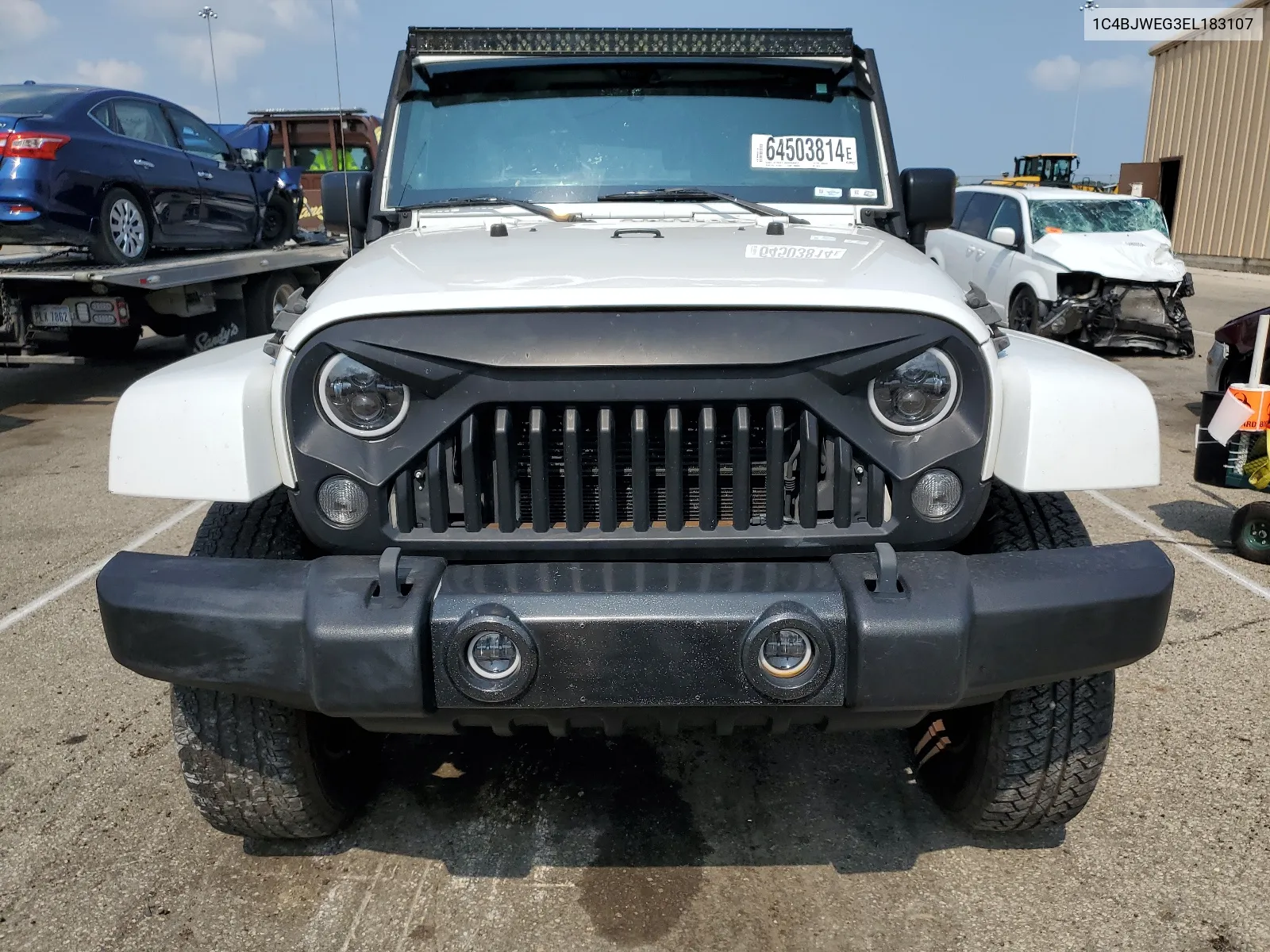 2014 Jeep Wrangler Unlimited Sahara VIN: 1C4BJWEG3EL183107 Lot: 64503814