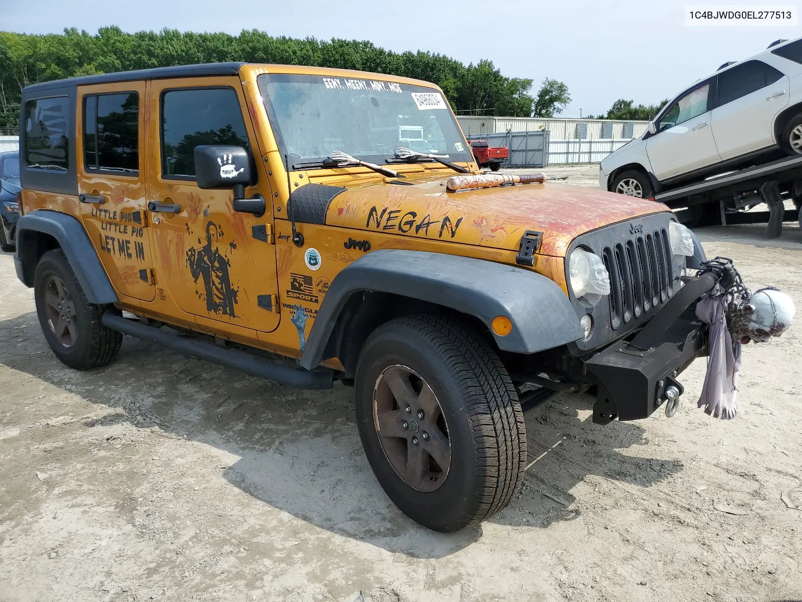 2014 Jeep Wrangler Unlimited Sport VIN: 1C4BJWDG0EL277513 Lot: 64968034