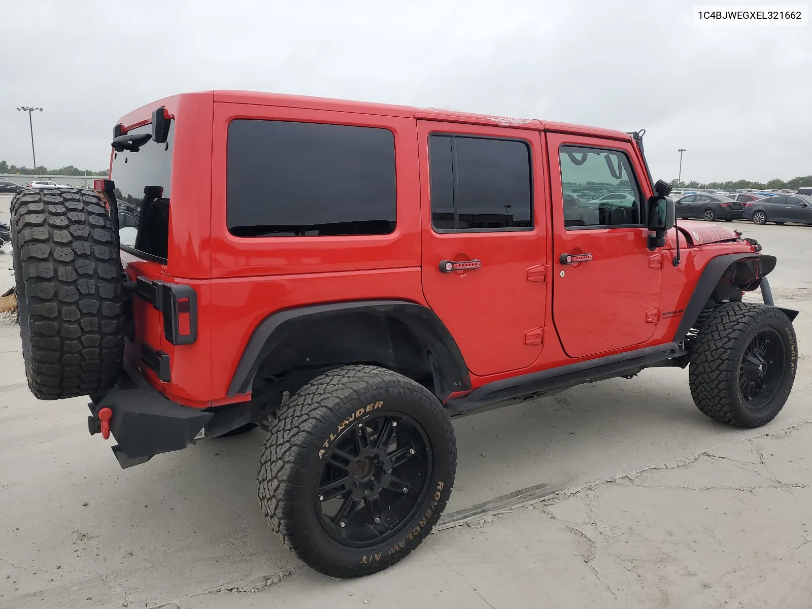 2014 Jeep Wrangler Unlimited Sahara VIN: 1C4BJWEGXEL321662 Lot: 65010724