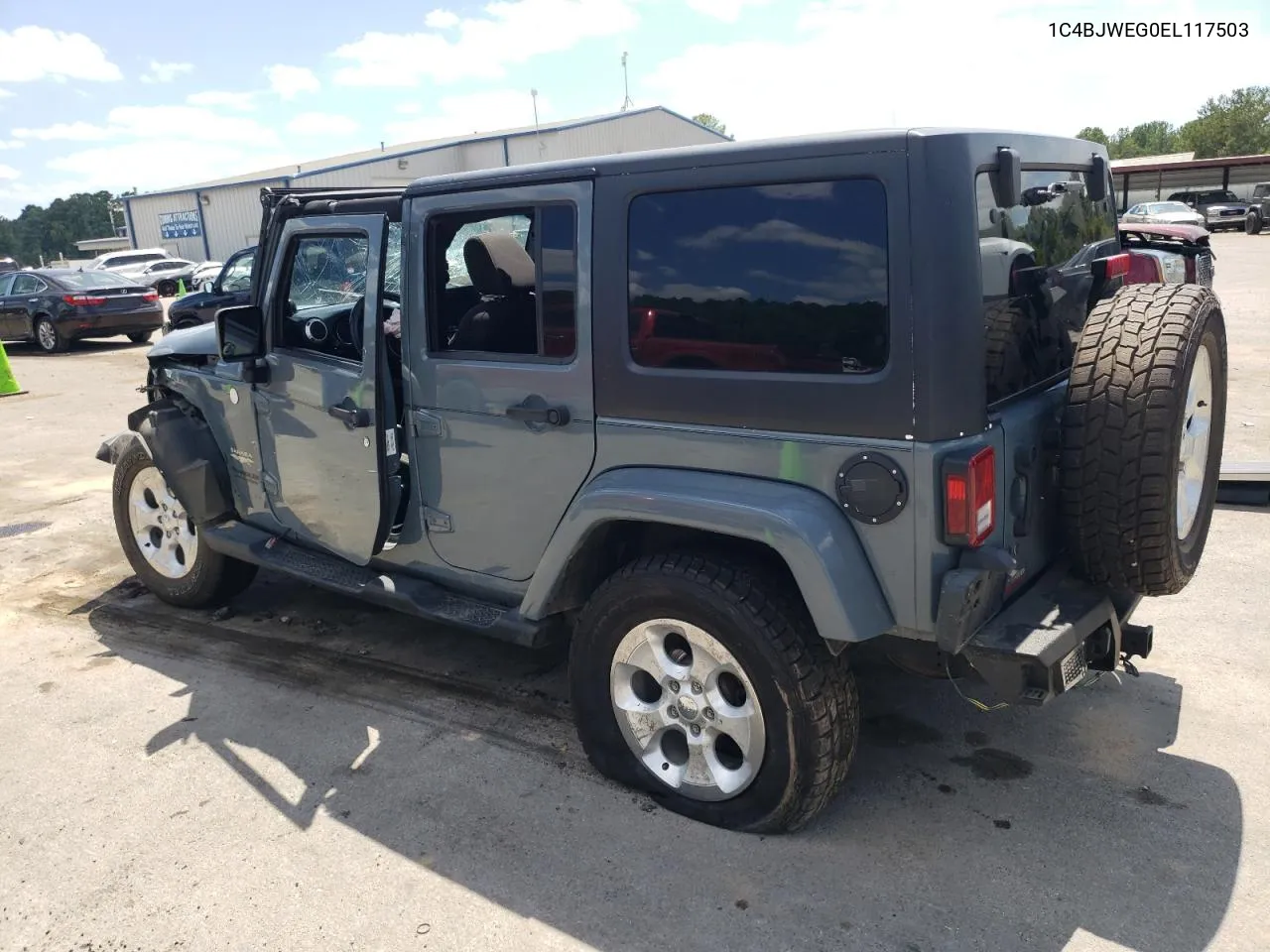 2014 Jeep Wrangler Unlimited Sahara VIN: 1C4BJWEG0EL117503 Lot: 66735184