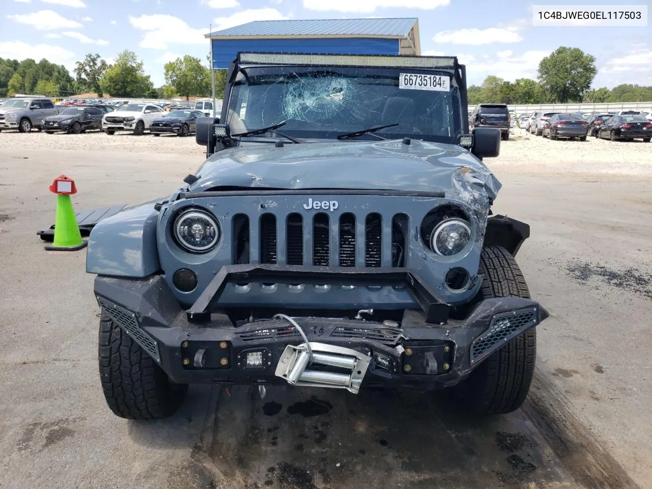 2014 Jeep Wrangler Unlimited Sahara VIN: 1C4BJWEG0EL117503 Lot: 66735184