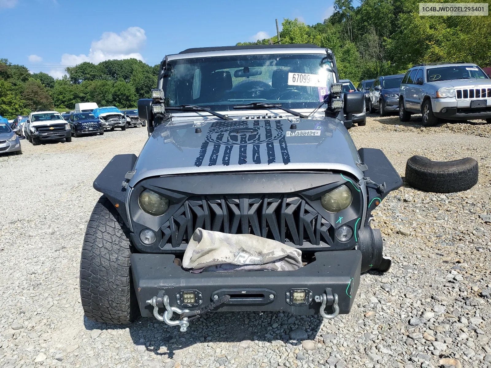 2014 Jeep Wrangler Unlimited Sport VIN: 1C4BJWDG2EL295401 Lot: 67099454