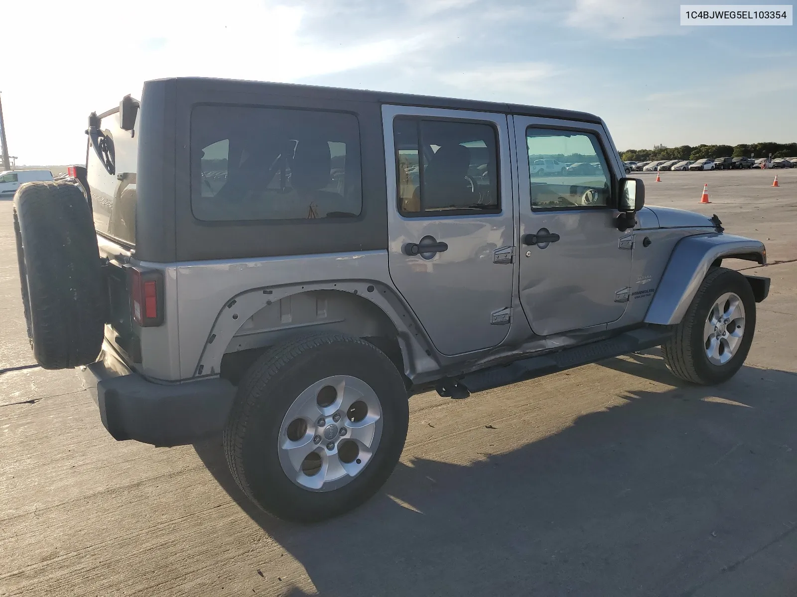 2014 Jeep Wrangler Unlimited Sahara VIN: 1C4BJWEG5EL103354 Lot: 67329764