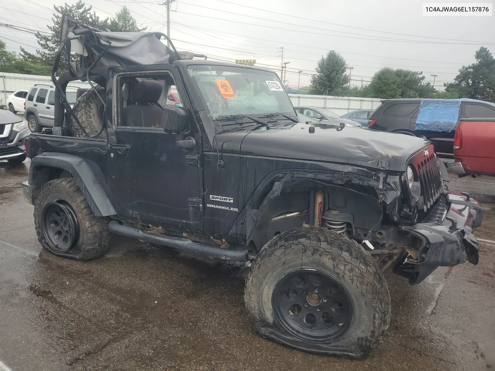 2014 Jeep Wrangler Sport VIN: 1C4AJWAG6EL157876 Lot: 67472294