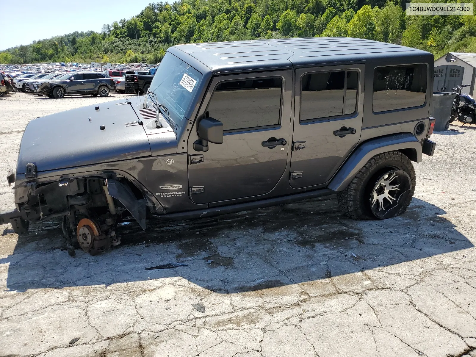 1C4BJWDG9EL214300 2014 Jeep Wrangler Unlimited Sport