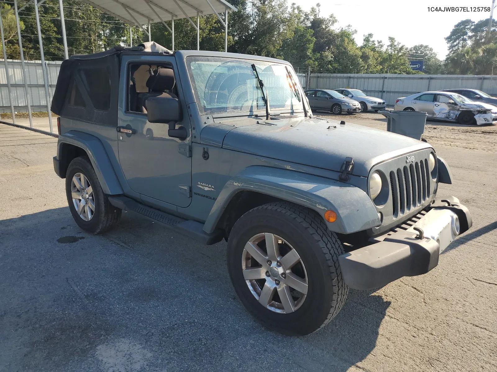 1C4AJWBG7EL125758 2014 Jeep Wrangler Sahara