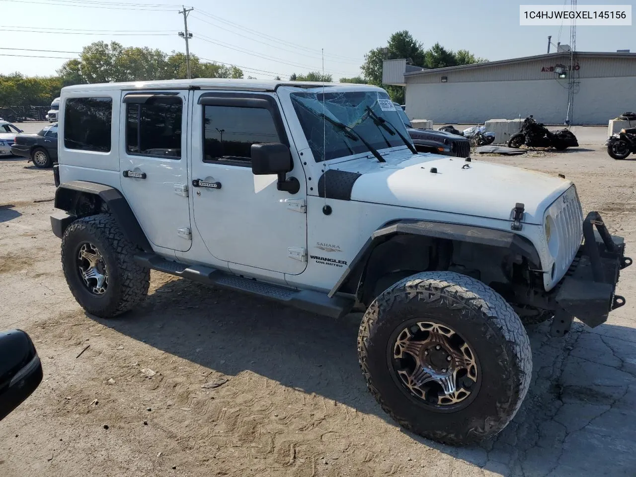 2014 Jeep Wrangler Unlimited Sahara VIN: 1C4HJWEGXEL145156 Lot: 68696754