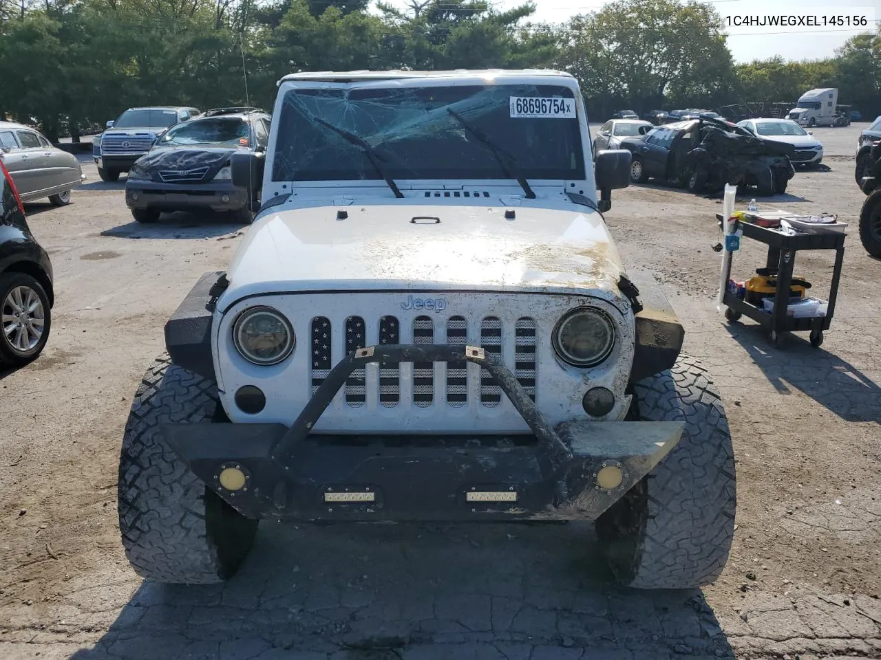 2014 Jeep Wrangler Unlimited Sahara VIN: 1C4HJWEGXEL145156 Lot: 68696754