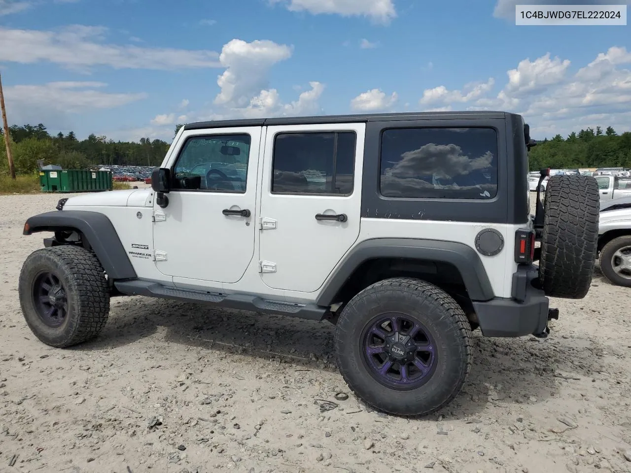 2014 Jeep Wrangler Unlimited Sport VIN: 1C4BJWDG7EL222024 Lot: 68740444