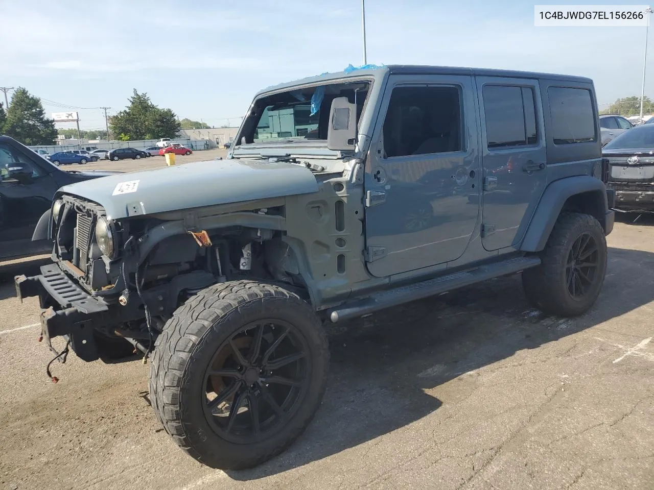 1C4BJWDG7EL156266 2014 Jeep Wrangler Unlimited Sport