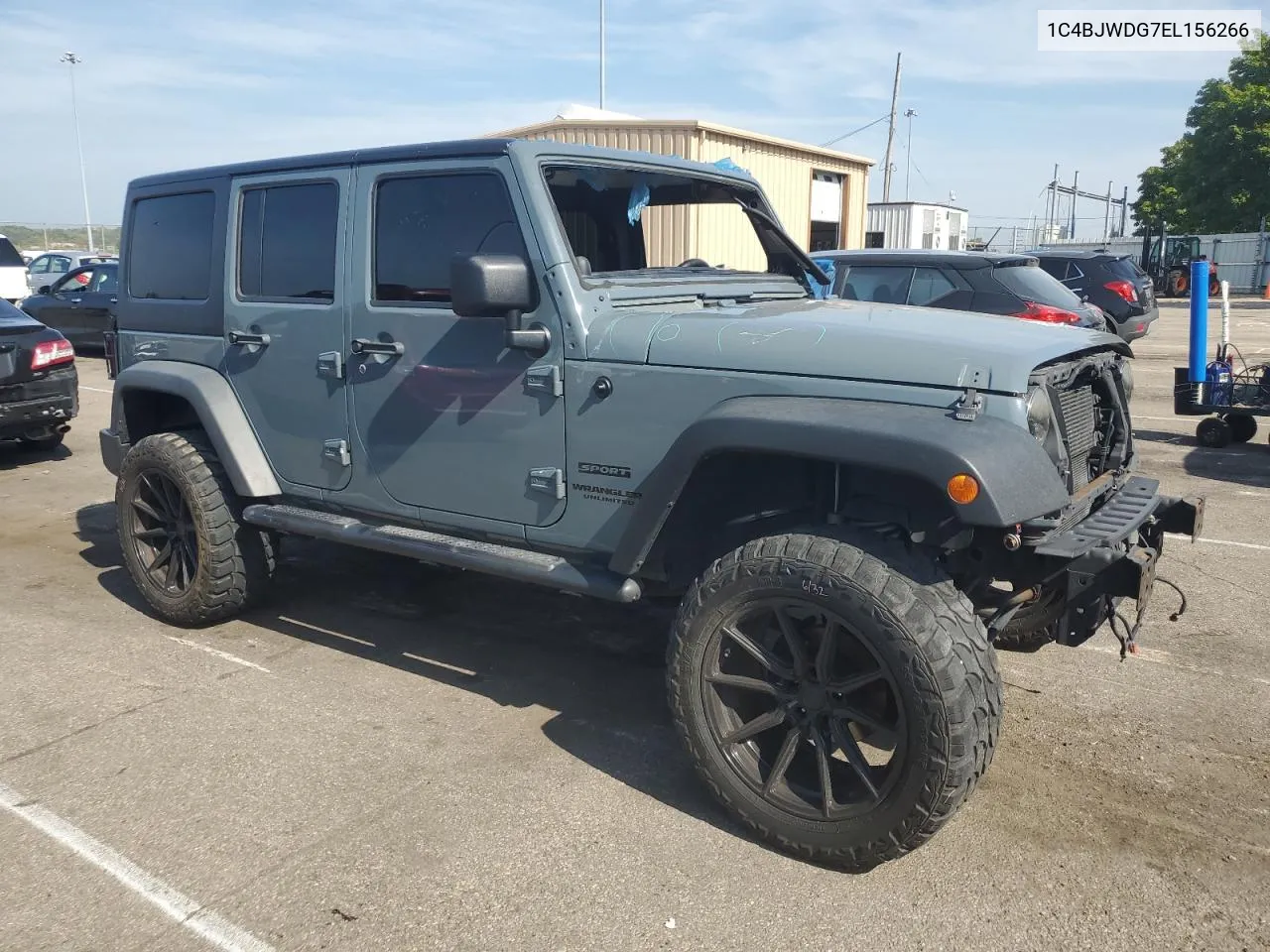 1C4BJWDG7EL156266 2014 Jeep Wrangler Unlimited Sport