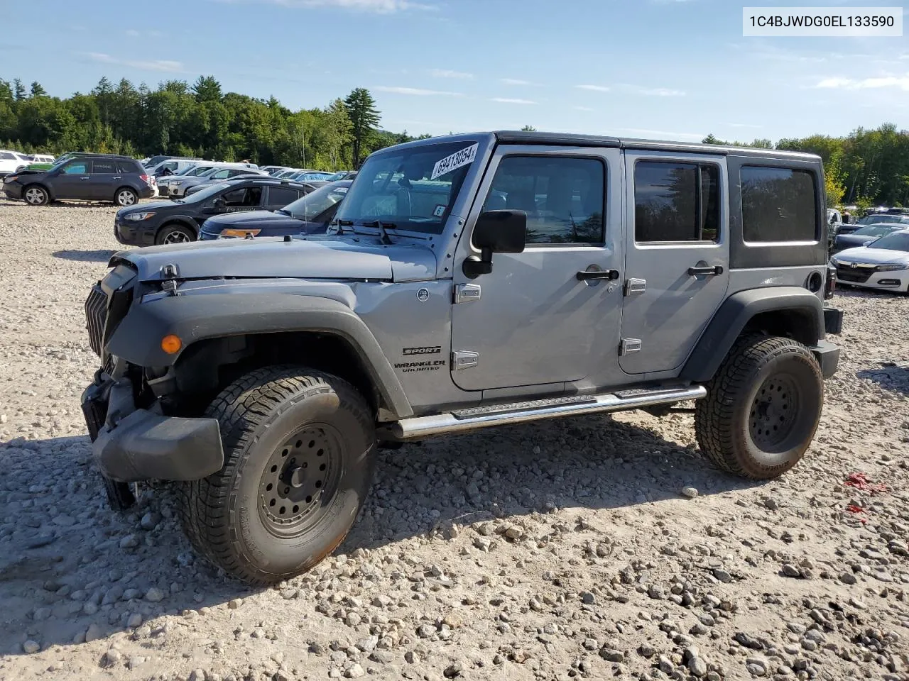 2014 Jeep Wrangler Unlimited Sport VIN: 1C4BJWDG0EL133590 Lot: 69413054