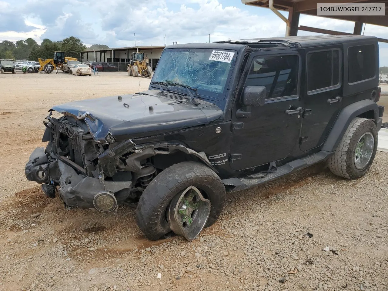 2014 Jeep Wrangler Unlimited Sport VIN: 1C4BJWDG9EL247717 Lot: 69581784