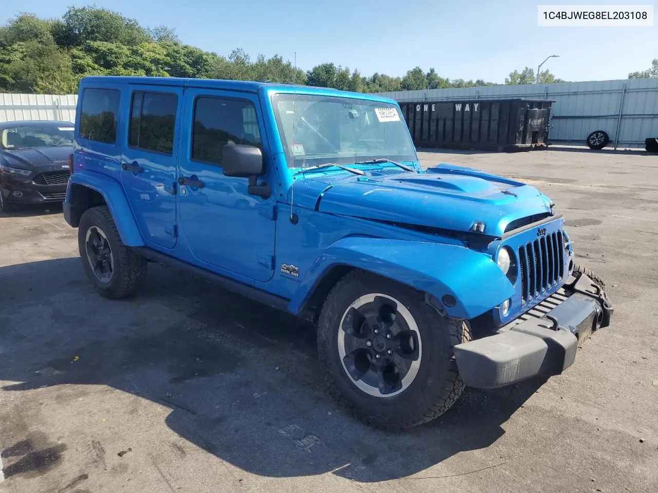 2014 Jeep Wrangler Unlimited Sahara VIN: 1C4BJWEG8EL203108 Lot: 69622854