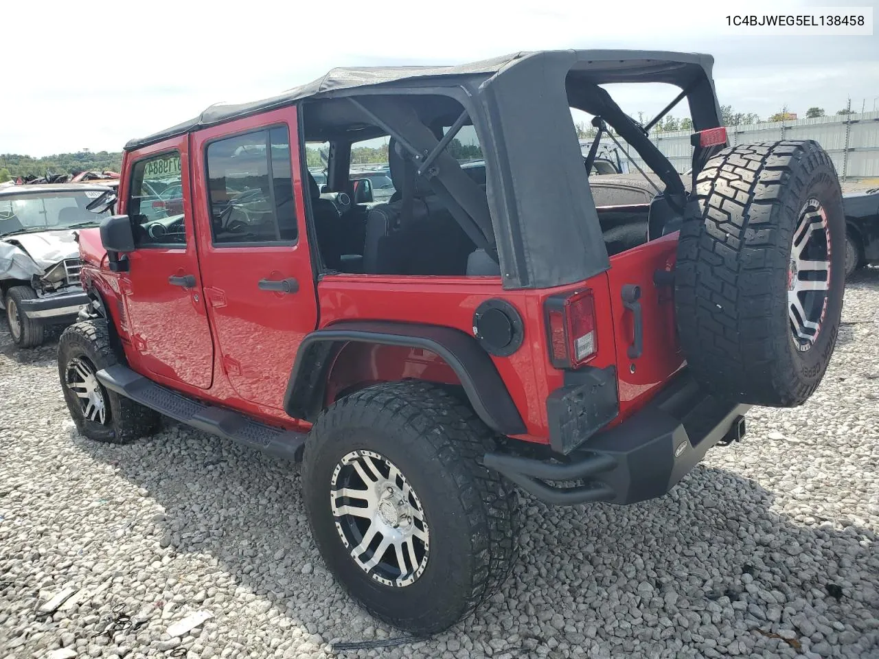 2014 Jeep Wrangler Unlimited Sahara VIN: 1C4BJWEG5EL138458 Lot: 69719884