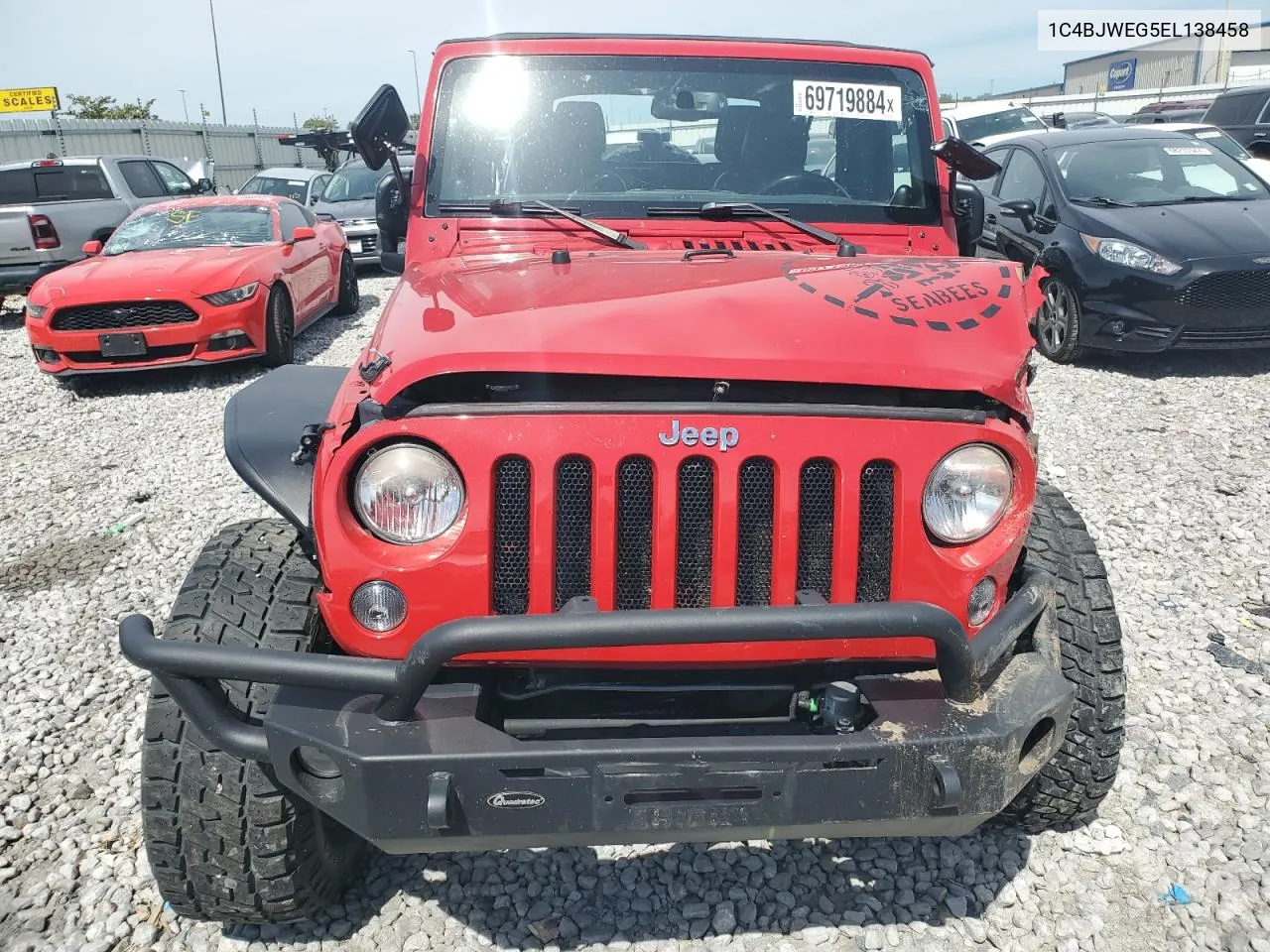 2014 Jeep Wrangler Unlimited Sahara VIN: 1C4BJWEG5EL138458 Lot: 69719884