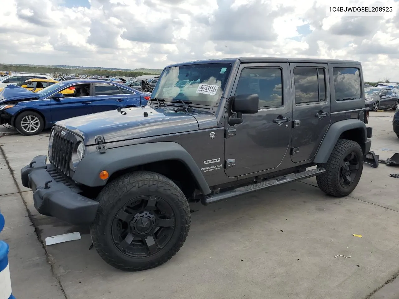 2014 Jeep Wrangler Unlimited Sport VIN: 1C4BJWDG8EL208925 Lot: 69763114