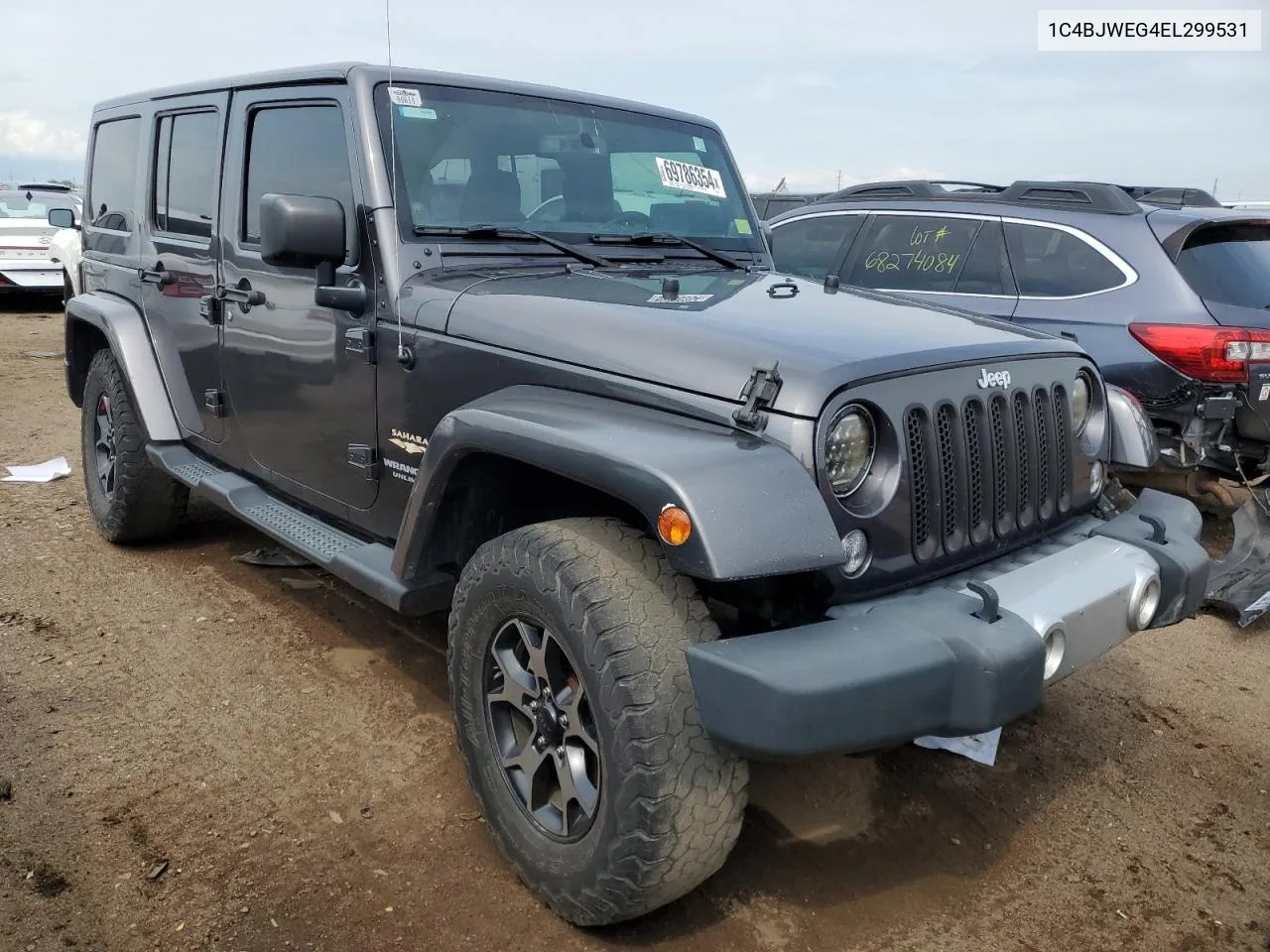 1C4BJWEG4EL299531 2014 Jeep Wrangler Unlimited Sahara