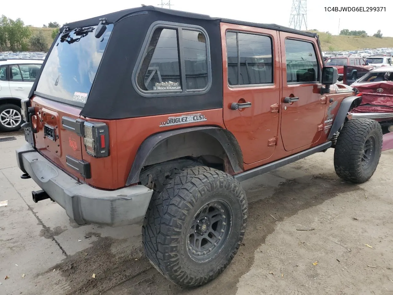 1C4BJWDG6EL299371 2014 Jeep Wrangler Unlimited Sport