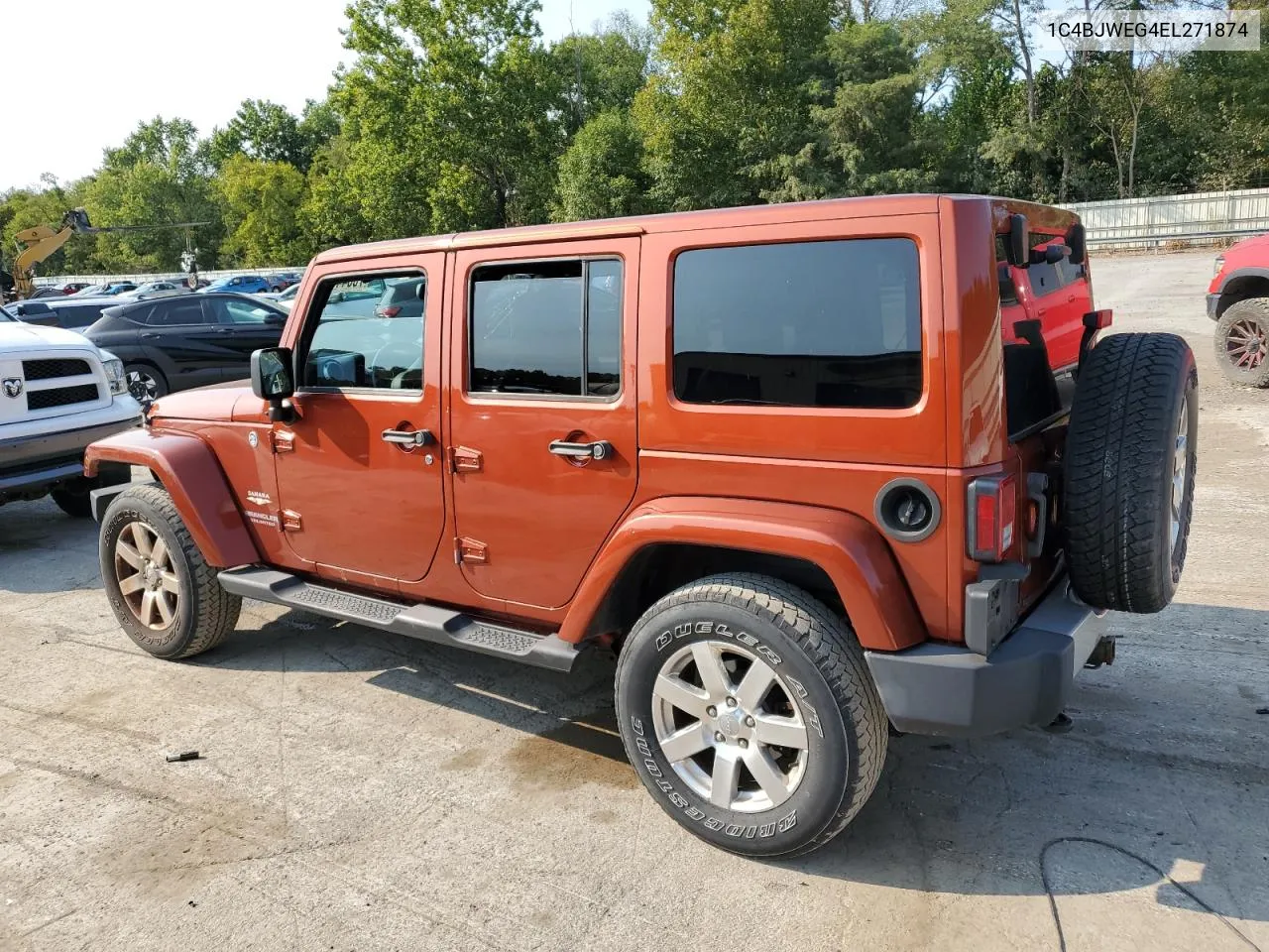 2014 Jeep Wrangler Unlimited Sahara VIN: 1C4BJWEG4EL271874 Lot: 70044194