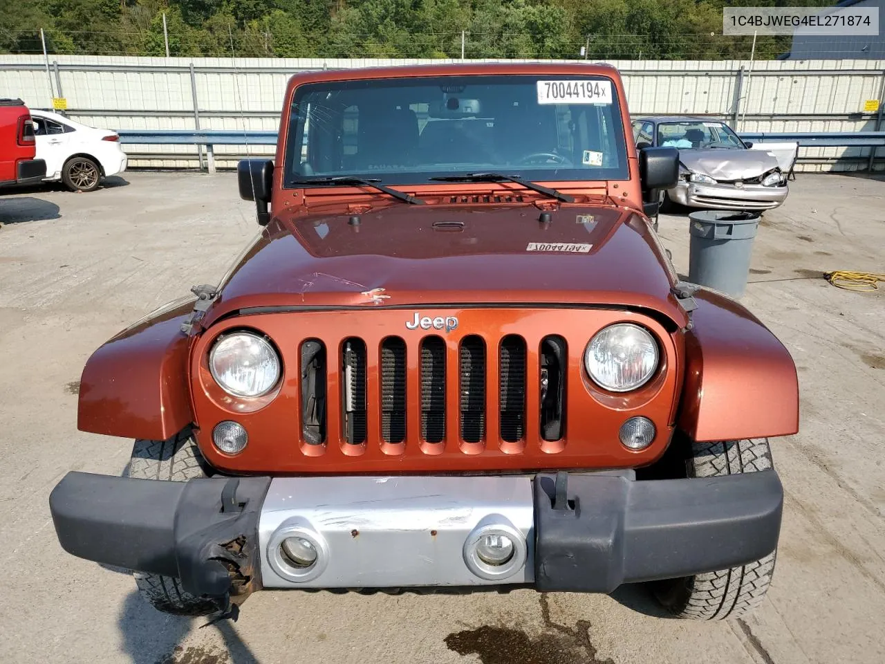 2014 Jeep Wrangler Unlimited Sahara VIN: 1C4BJWEG4EL271874 Lot: 70044194