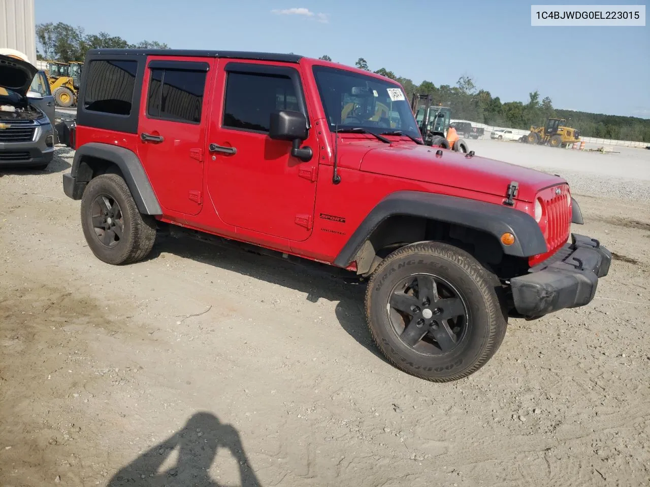 1C4BJWDG0EL223015 2014 Jeep Wrangler Unlimited Sport