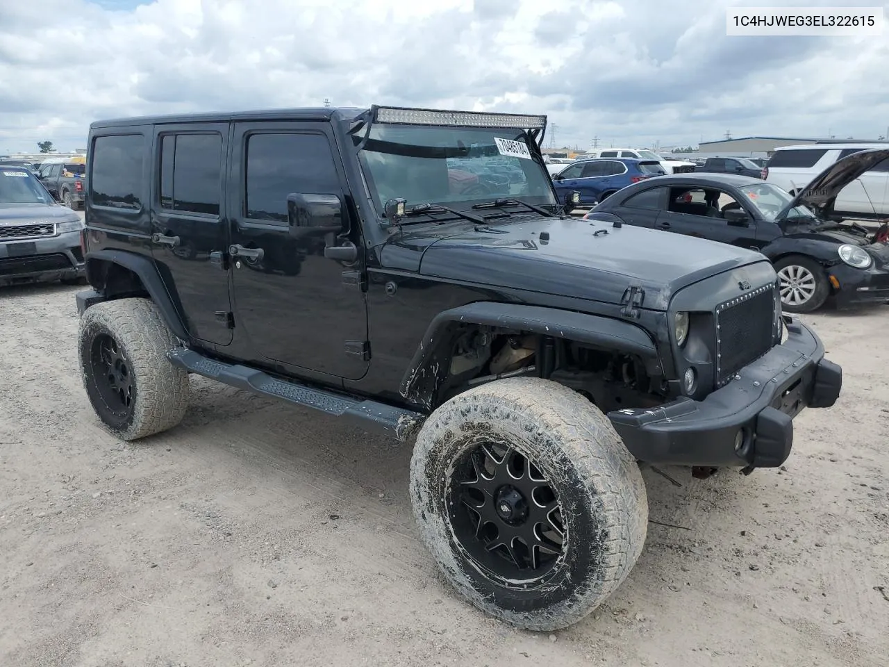 2014 Jeep Wrangler Unlimited Sahara VIN: 1C4HJWEG3EL322615 Lot: 70485184