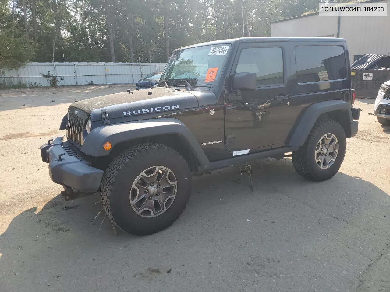 1C4HJWCG4EL104203 2014 Jeep Wrangler Rubicon