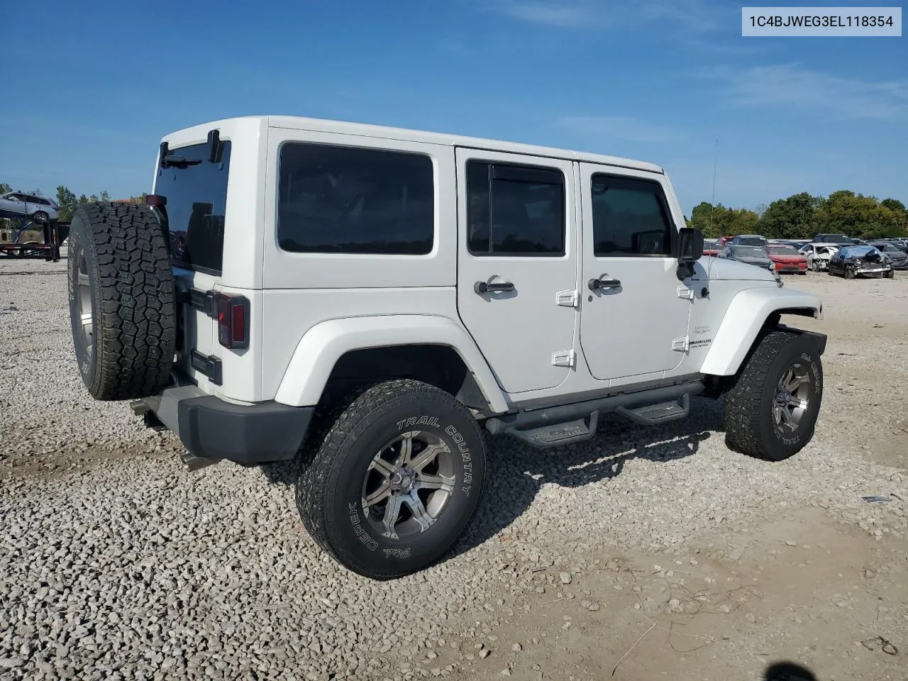 1C4BJWEG3EL118354 2014 Jeep Wrangler Unlimited Sahara