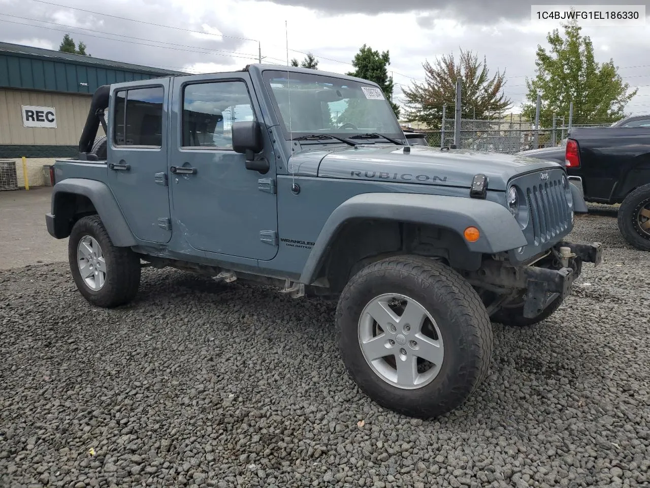 2014 Jeep Wrangler Unlimited Rubicon VIN: 1C4BJWFG1EL186330 Lot: 70997364